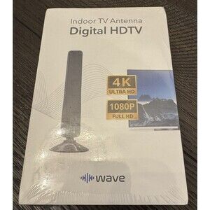 WAVE  Indoor TV Antenna  Digital HDTV  4K Ultra HD & 1080P Full HD  NEW